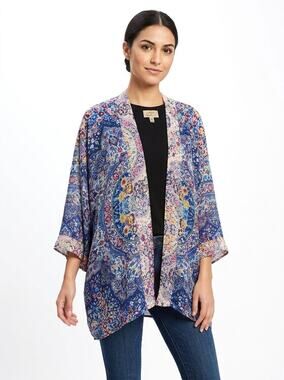 Kachel Anthropologie Paisley Mandala Kimono Cardigan Women Size One Size